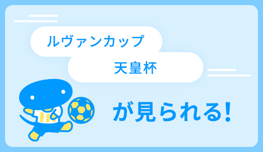 ルヴァンカップ 天皇杯 が見られる！