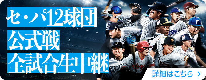プロ野球特設サイトバナー
