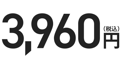 3960円（税込）