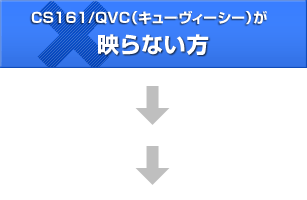 CS161ＱＶＣ（キューヴィーシー）が映らない方