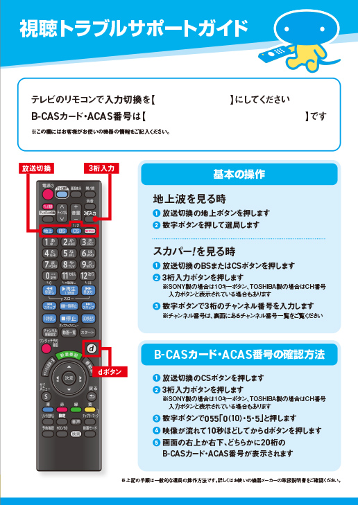 視聴トラブルサポートガイド